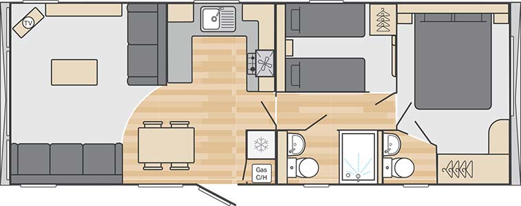 Willerby Brookwood at Prestwick Holiday Park