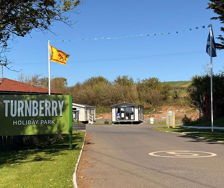Entrance to Turnberry Holiday Park Entrance to Turnberry Holiday Park
